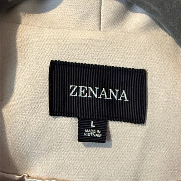ZENANA WOVEN 3/4 RUCHED SLEEVE OPEN FRONT CLASSIC BLAZER - Picture 6 of 13